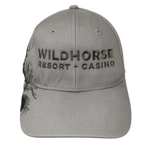 Wildhorse Resort-Casino Baseball Cap Beige One Size Adjustable Dri-Duck